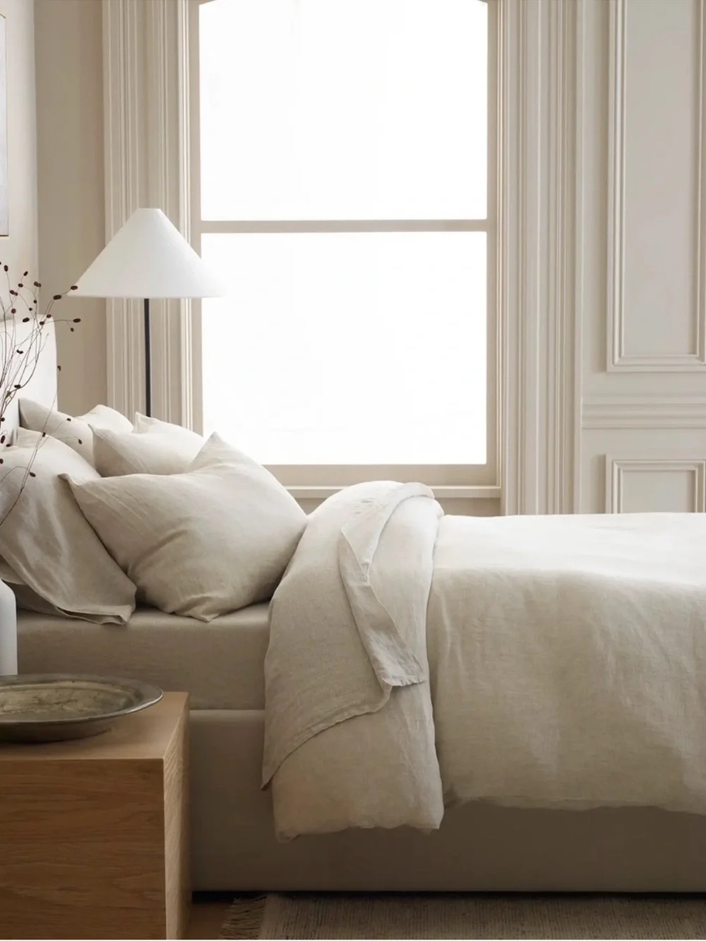 New! QUINCE European Linen Duvet Chambray Natural Sand King / Cal King 9816